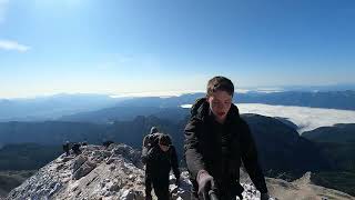 FREE CLIMBING TRIGLAV SLOVENIA 2900m9500ft [upl. by Trik798]