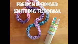 French Knitting Art Tutorial [upl. by Parsaye]