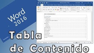 Como hacer un índice automático en Word  2018 [upl. by Ogirdor422]