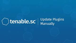 Update Plugins Manually in Tenablesc [upl. by Aurora]