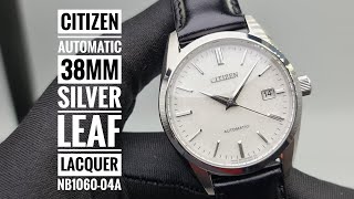 Citizen Automatic 38mm Silver Leaf White Urushi Lacquer Dial NB106004A [upl. by Kendrah362]