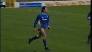 Southend United v Aldershot 27th January 1990  Division 4  David Crown hattrick  highlights [upl. by Rahsab]