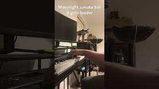 Moonlight sonata movement 1 but it gets louder over time [upl. by Banwell529]