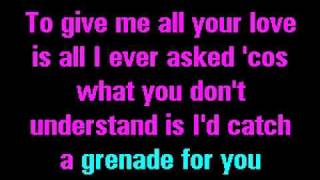 Grenade  Bruno Mars Lyrics [upl. by Lamarre]