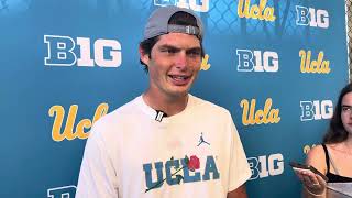 UCLA quarterback Ethan Garbers talks offensive improvement in second half against Hawai’i [upl. by Ridgley]