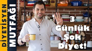 3 Günlük ŞOK DİYET Listesi  Yaz Yaklaşırken Forma Girin  Diyetisyen Mutfağı  Andaç Yeşilyurt [upl. by Otrebogad149]