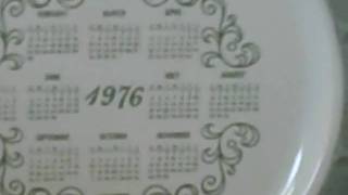 1976 Calendar Plate [upl. by Shakti374]