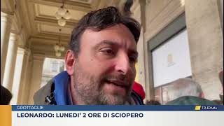 Grottaglie Leonardo Lunedi 2 ore di sciopero [upl. by Louth]