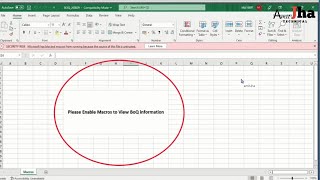 PleaseEnableMacrosToView BoQInformation  View BoQ I  Boq Issue  EnableMacros BOQAmitjhaTechnical [upl. by Nilsoj]