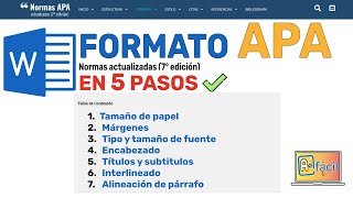 FORMATO APA 7ma edición ✅NORMAS APA ÚLTIMA EDICIÓN 2024✌️ [upl. by Proud]