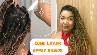 COMO LAVAR TRANÇAS GYPSY BRAIDS [upl. by Addis]