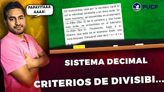 EXAMEN DE TALENTO 20231 PUCPSISTEMA DECIMAL Y CRITERIOS DE DIVISIBILIDAD [upl. by Beutner]