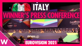 Måneskin Eurovision 2021 Winners Press Conference [upl. by Retluoc]