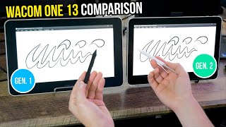 Wacom One 13 Touch  1st Gen VS 2nd Gen 2023  Comparison [upl. by Narcho357]