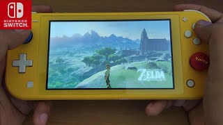 The Legend of Zelda Breath of the Wild Switch Lite Gameplay [upl. by Dosi]