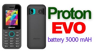 Proton Mobile PhoneREEVO  Powerful Torch Light 2 inch Display 3000mAH battery [upl. by Lepine]