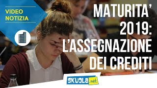 Maturità 2019 ecco come ti verranno calcolati i crediti scolastici [upl. by Nylessoj390]