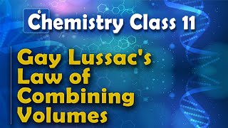 Gay Lussacs Law of Combining Volumes  Basic Concepts of Chemistry  Chemistry Class 11 [upl. by Ahsener106]