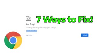How To Fix Google Chrome Ran Out Of Memory Aw Snap Error Message [upl. by Atrim158]