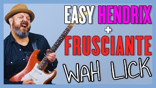 Frusciante  Hendrix Inspired Wah Pedal Lick [upl. by Davidoff]