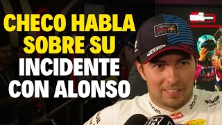 CHECO PÉREZ HABLA SOBRE SU INCIDENTE CON FERNANDO ALONSO EN EL GRAN PREMIO DE ARABIA SAUDITA 2024 [upl. by Furmark431]