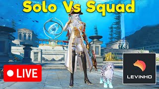 🔴 Levinho Solo Vs Squad PUBG MOBILE 3 🔴 [upl. by Bedad]