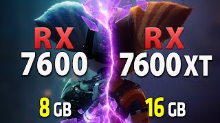 RX 7600 vs RX 7600 XT  Test in 10 Games  1080p [upl. by Ragg]