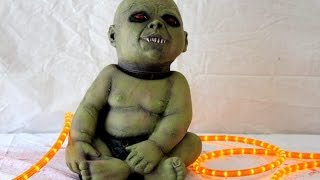 Spinning Head Possessed Zombie Baby Prop  Halloween FX Props [upl. by Nelson]