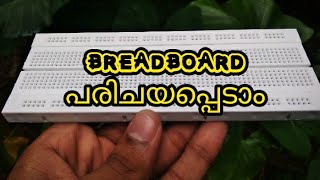 Breadboard connections Malayalam  How to use breadboard in malayalam [upl. by Helman]