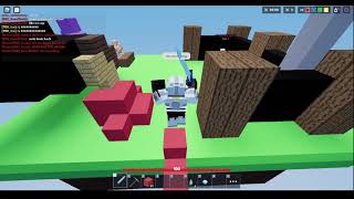 Toxic Hacker got CRASHED By EnosZ  Roblox Bedwars [upl. by Eitak]