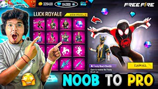 Free Fire Noob POOR Id To Rich PRO Id😍 In 10 Mins I Bought Everything❤️💎 Garena Free Fire [upl. by Egoreg907]