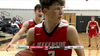 Delphos Jefferson vs Spencerville Boys Basketball 2122021 [upl. by Korwin994]