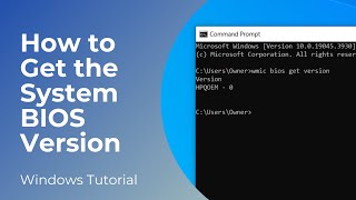 How to get Serialnumber of your Desktop  laptop from BIOS using WMIC [upl. by Anem]