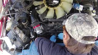 2007 NISSAN FRONTIER FAN CLUTCH TENSIONER AND BELT REPLACEMENT [upl. by Earlene]