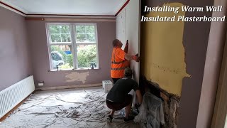 Installing Warm Wall Insulated Plasterboard [upl. by Demeter]