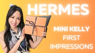 HERMES MINI KELLY ♥️ UNBOXING MY DREAM HERMES BAG♥️ [upl. by Avrit]