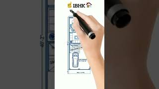 16×40 house plan  1640 home design  🏡650 sqft 1bhkcar 🚗 parking shorts houseplan homeplan [upl. by Aneele]