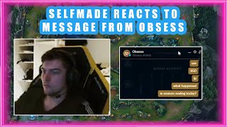 SELFMADE Reacts to MESSAGE From OBSESS 👀 [upl. by Enaenaj771]