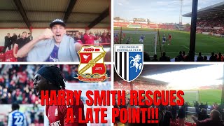 Harry Smith rescues a late point  Swindon Town Vs Gillingham  Match Vlog [upl. by Atterahs245]