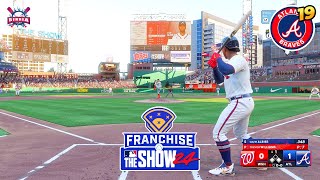 MLB The Show 24 Atlanta Braves vs Nationals  Ozzie Albies 3 HR  Franchise 19  Gameplay PS5 4K [upl. by Melloney]