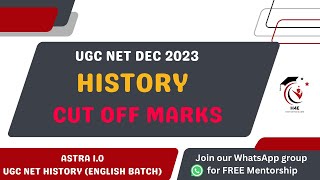 December 2023 History Cut off Marks  UGC NET JRF HISTORY History4Exams [upl. by Franz]