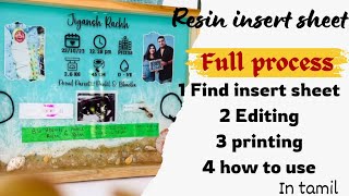 How to Edit and print my transparent sheet for my Resin projects Resin transparent sheet in tamil [upl. by Araeic]