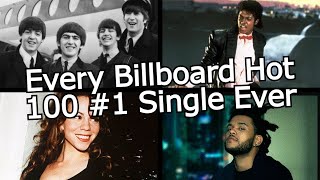 Every Billboard Hot 100 1 Single Ever 19582023 REMASTERED VERSION IN DESCRIPTION [upl. by Nyllaf]