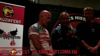 The Karate Kids Cobra Kai Cast at DragonFest 2016 [upl. by Tremml403]