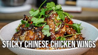 Sticky Chinese Chicken Wings  The Tastiest Recipe [upl. by Jemma901]