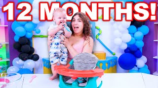 This 1 YEAR OLD Baby Makes BETTER SLIME than YOU [upl. by Hugon]