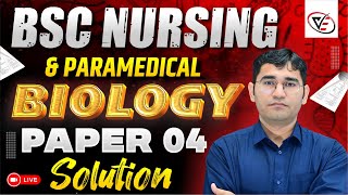 BIOLOGY PYQ SOLUTION FOR BSC NURSNIG  PARAMEDICAL  PHARMACY  ALL STATES  BY VIJAY SIR [upl. by Orual]