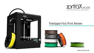 Zortrax M200 3D printer  Time Lapse [upl. by Crysta]