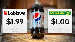 Loblaws vs Dollarama How do food prices compare [upl. by Krall]