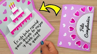 🌺 DIY Tarjeta de cumpleaños 🥰 Beautiful Handmade Birthday card 🥳 [upl. by Aenet886]